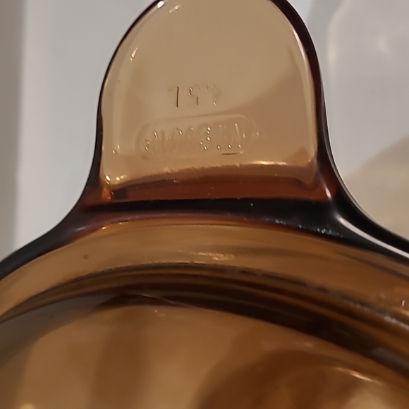 Corningware vision cookware amber saucer pot 4.5L USA 10.5"×5" used - Picture 3 of 8